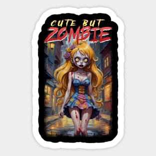 Cute But Zombie 06 Sticker